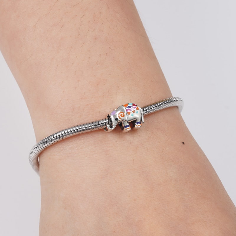 彩色大象吊飾珠 image number 2