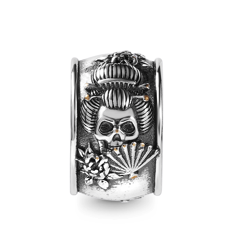 藝妓頭骨與客製化撥珠手鐲 image number 1