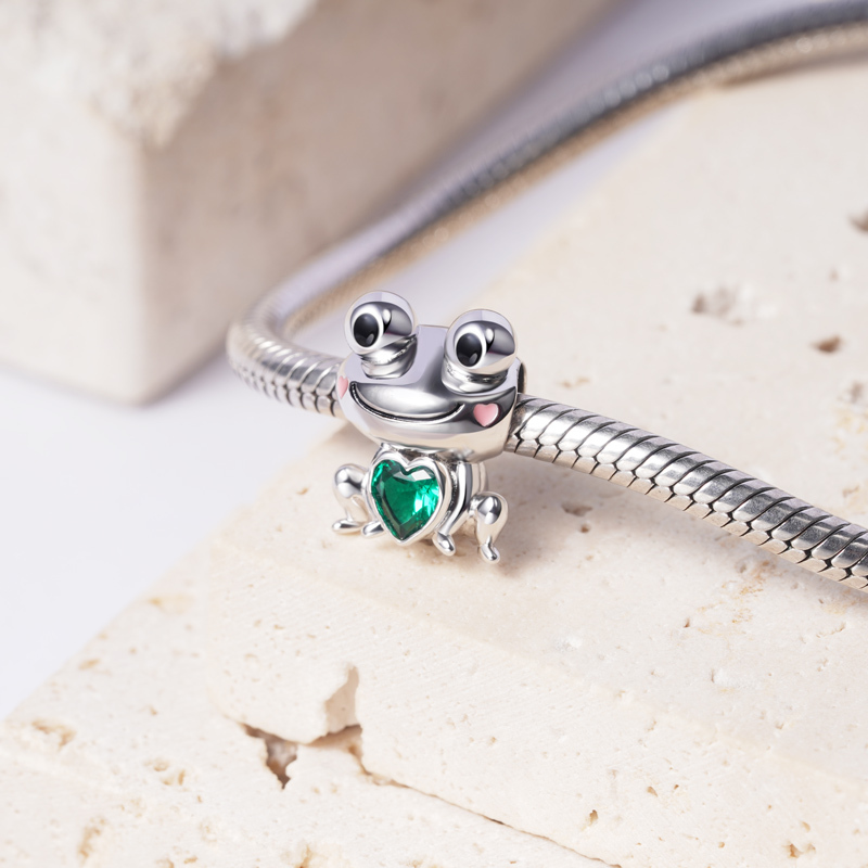 可愛的青蛙吊飾珠 image number 2