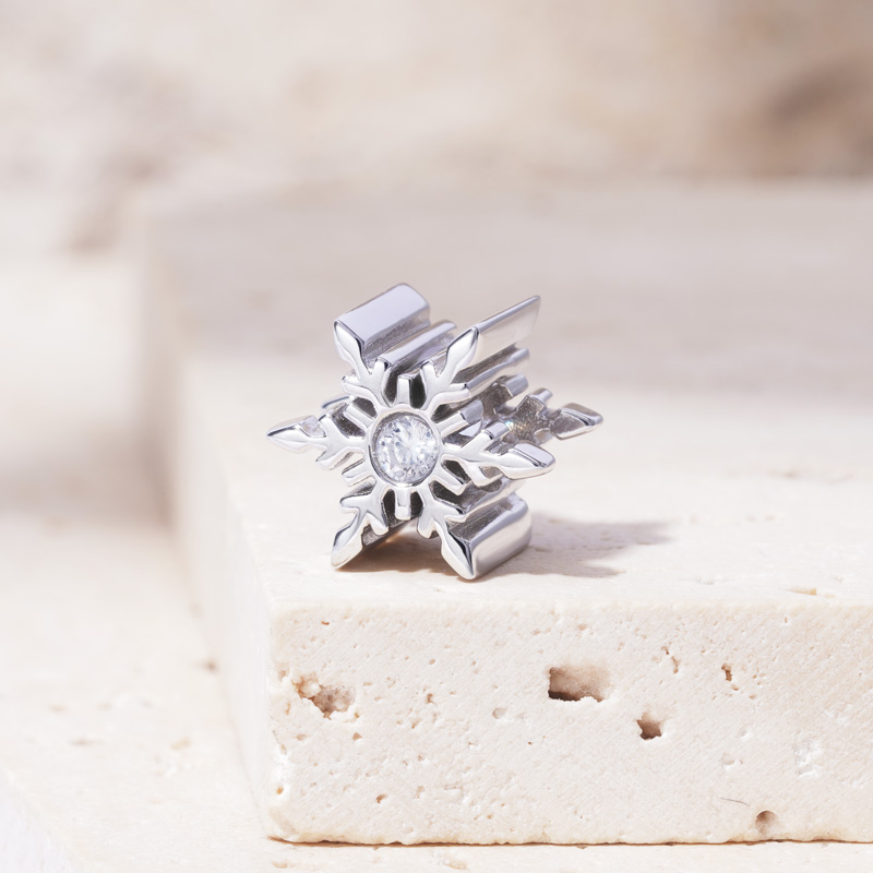 雪花吊飾珠 image number 1