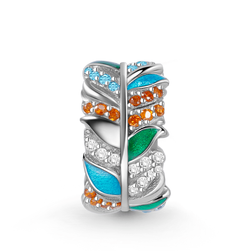 彩色羽毛珠 image number 0