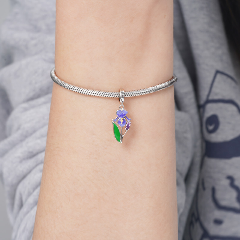 紫色鸢尾坠饰 image number 3