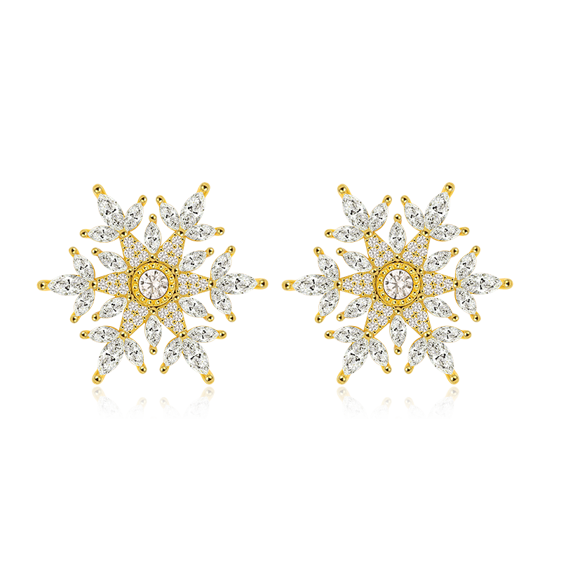 雪花耳釘 image number 0