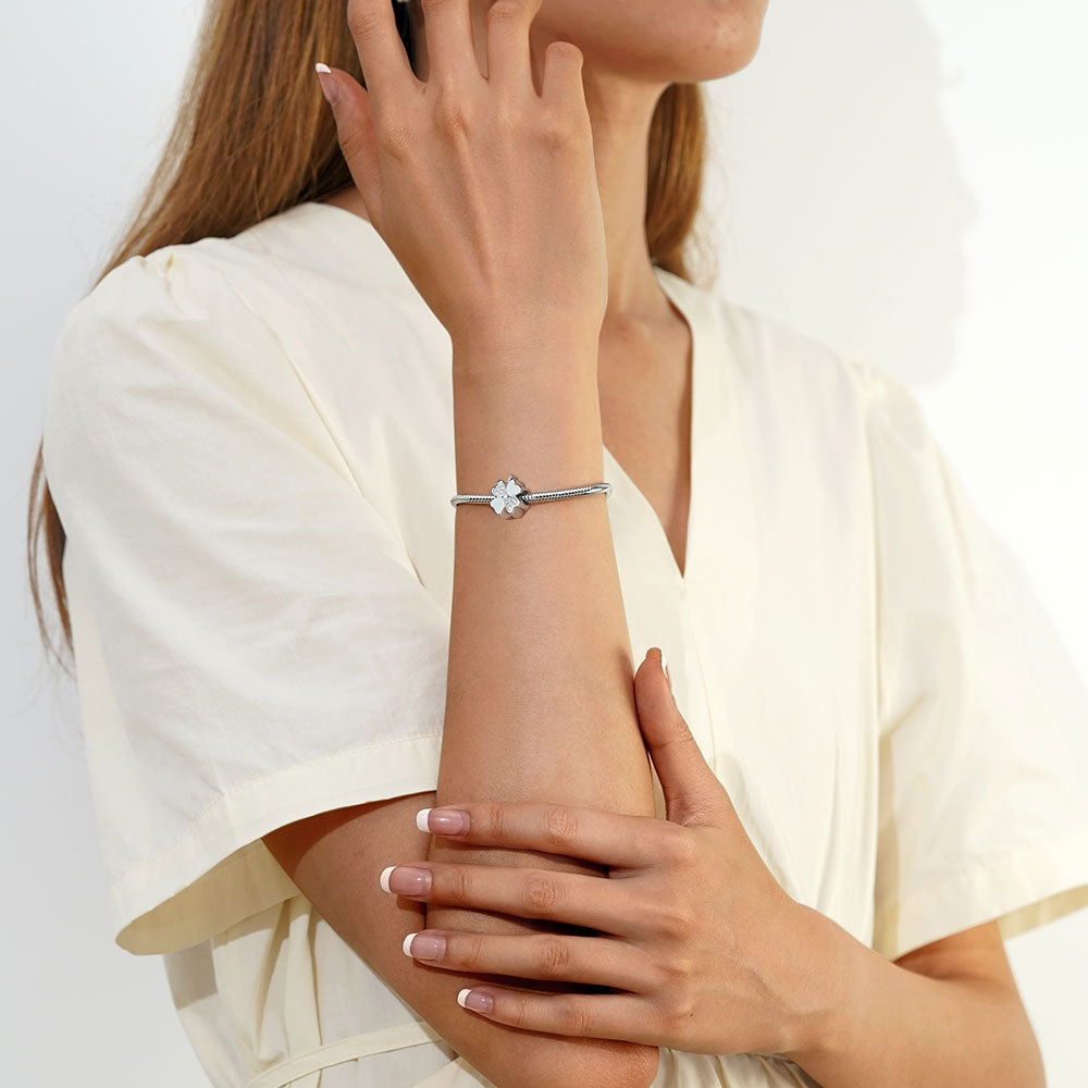 四葉草可刻字護身符 image number 4