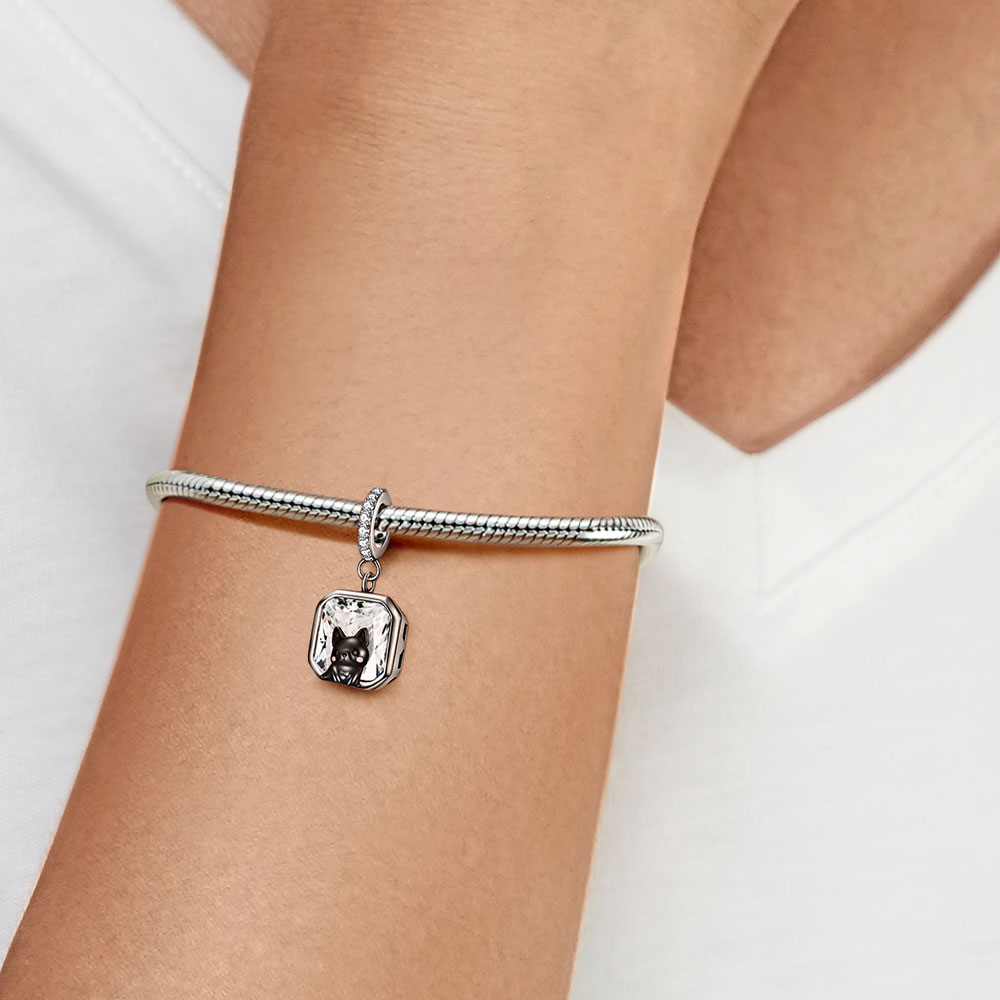 可愛黑狗吊墜 image number 4