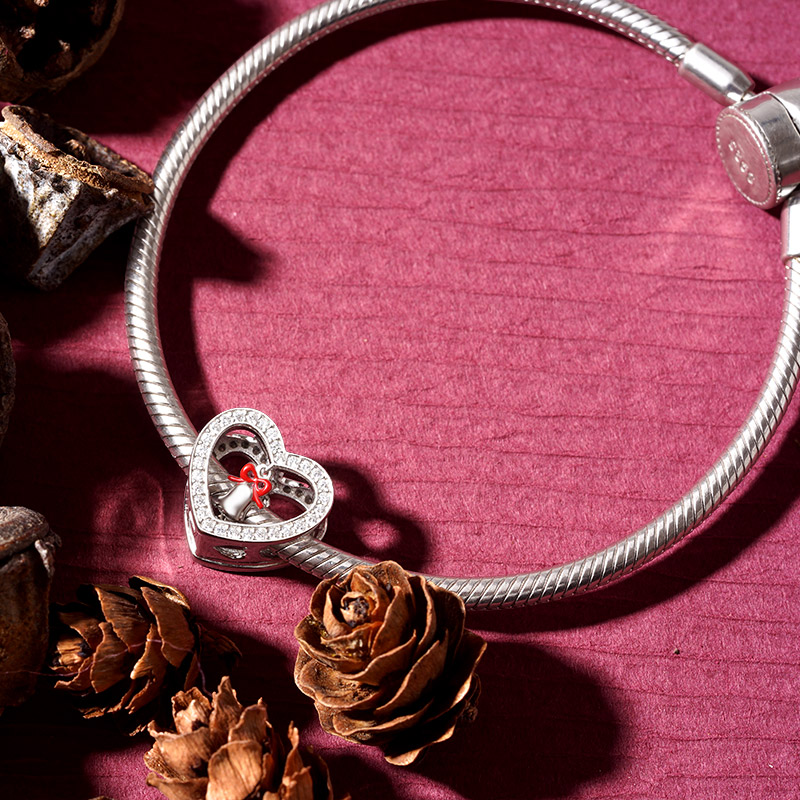 聖誕鐘聲心型珠飾 image number 2