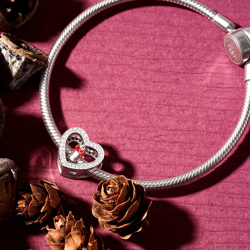 聖誕鐘聲心型珠飾 image number 2