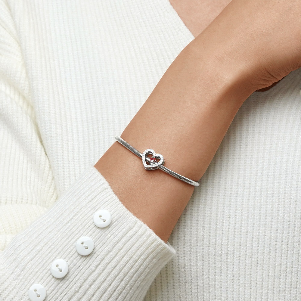 聖誕鐘聲心型珠飾 image number 4