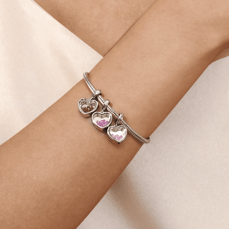 七月生日心形石可刻字吊墜 image number 3