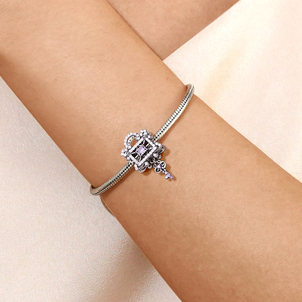 復古鎖鑰匙珠飾 image number 4