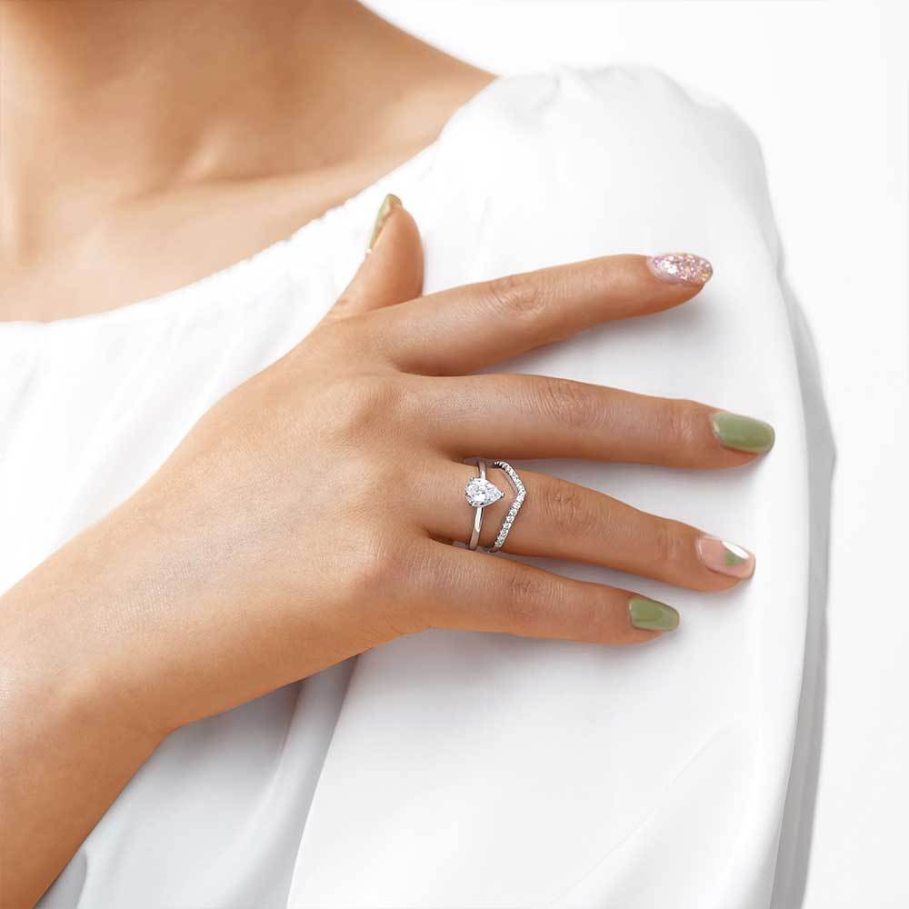 梨形疊戴戒指 image number 3