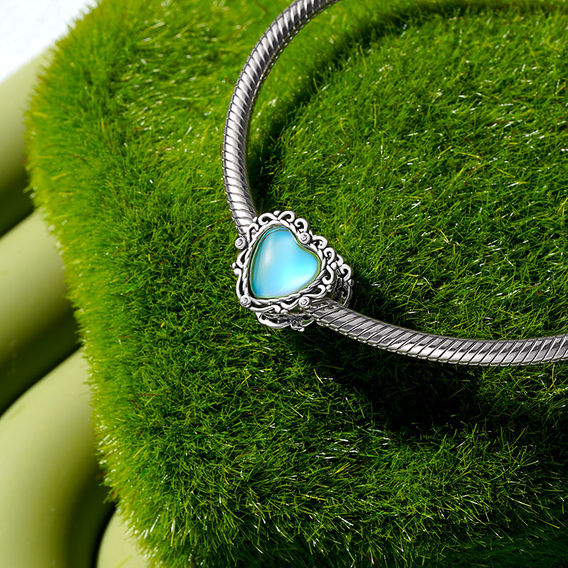 復古圖案心型珠飾 image number 1