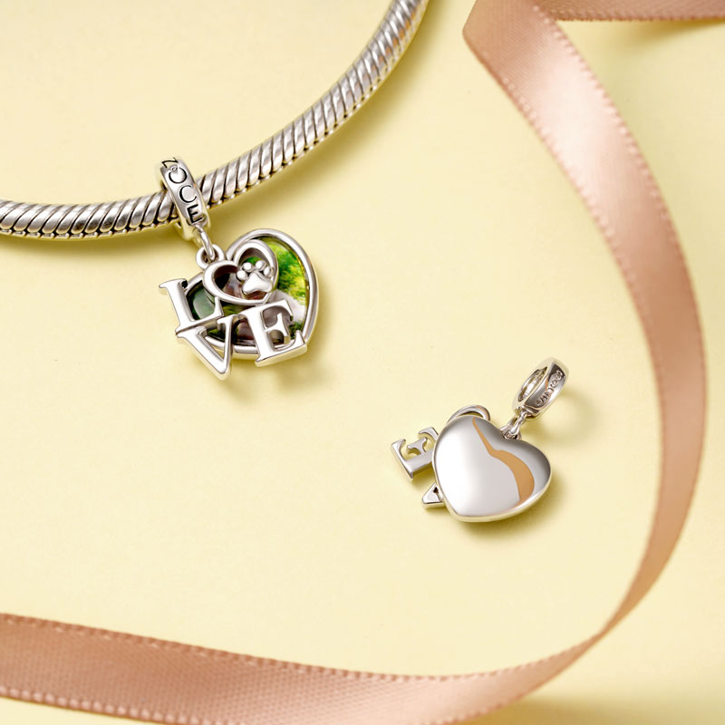 寵物愛好者腳掌照片墜飾 image number 1