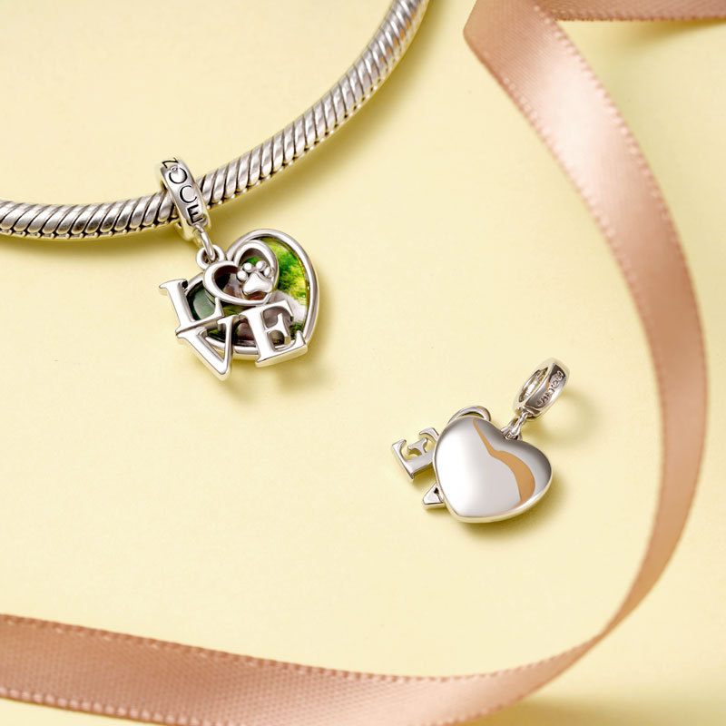 寵物愛好者腳掌照片墜飾 image number 1