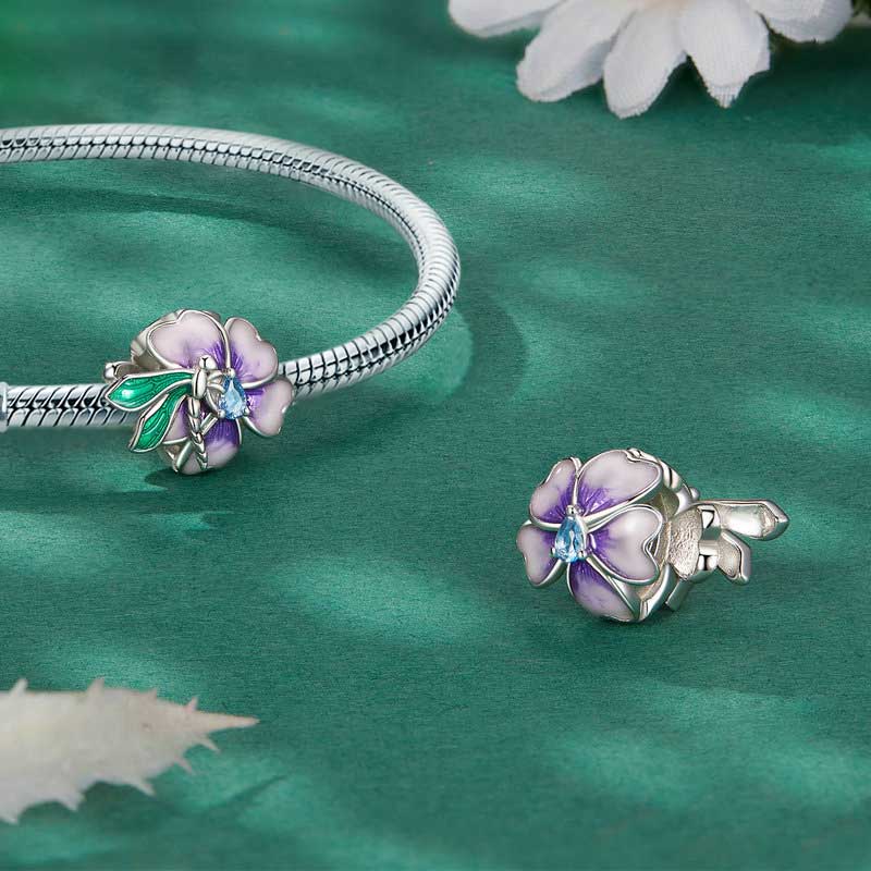 蜻蜓與花朵珠飾 image number 1