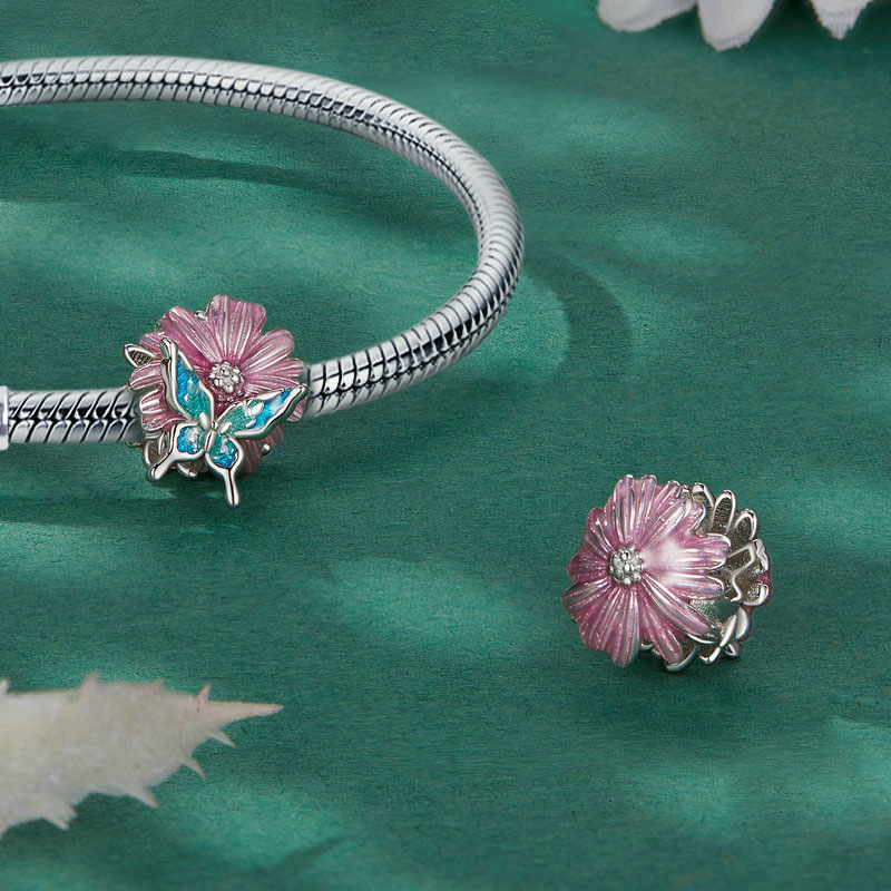 蝴蝶與雛菊珠飾 image number 2