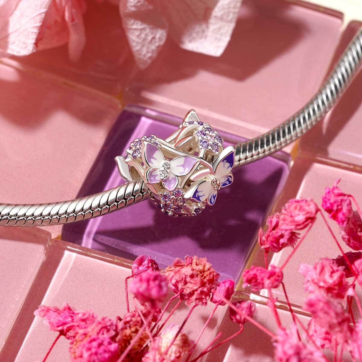 蝴蝶心型珠飾 image number 2