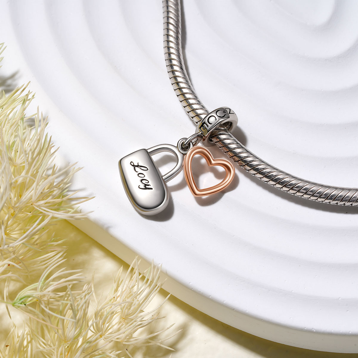 愛情鎖可雕刻吊墜 image number 5