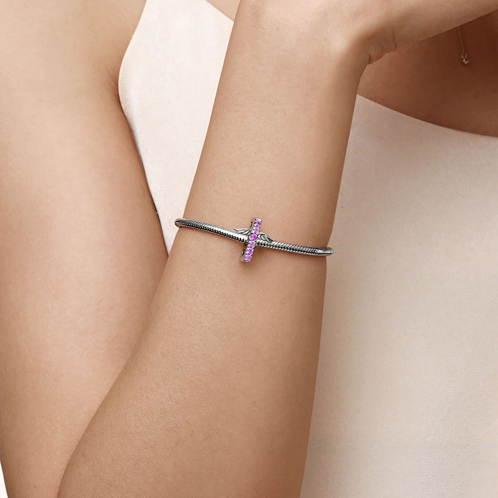 誕生石十字架珠飾 image number 5