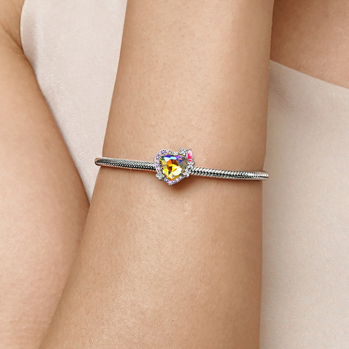 繡球花心形珠飾 image number 4