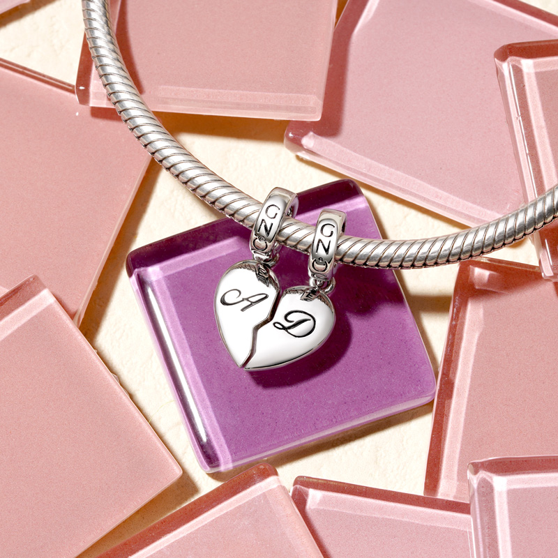 配套心形首字母個性化吊墜 image number 2