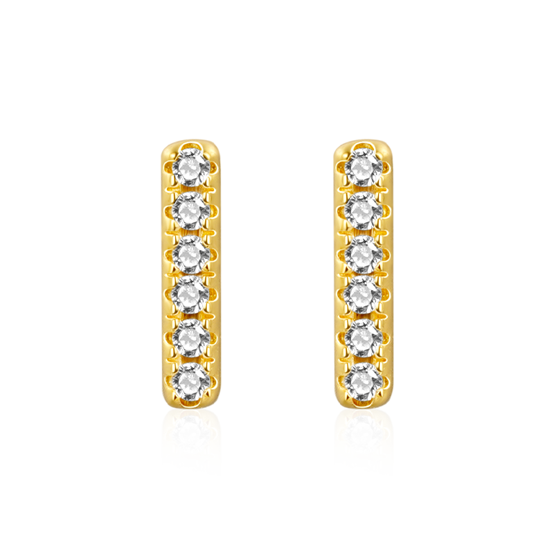 螺旋長條耳釘 image number 0