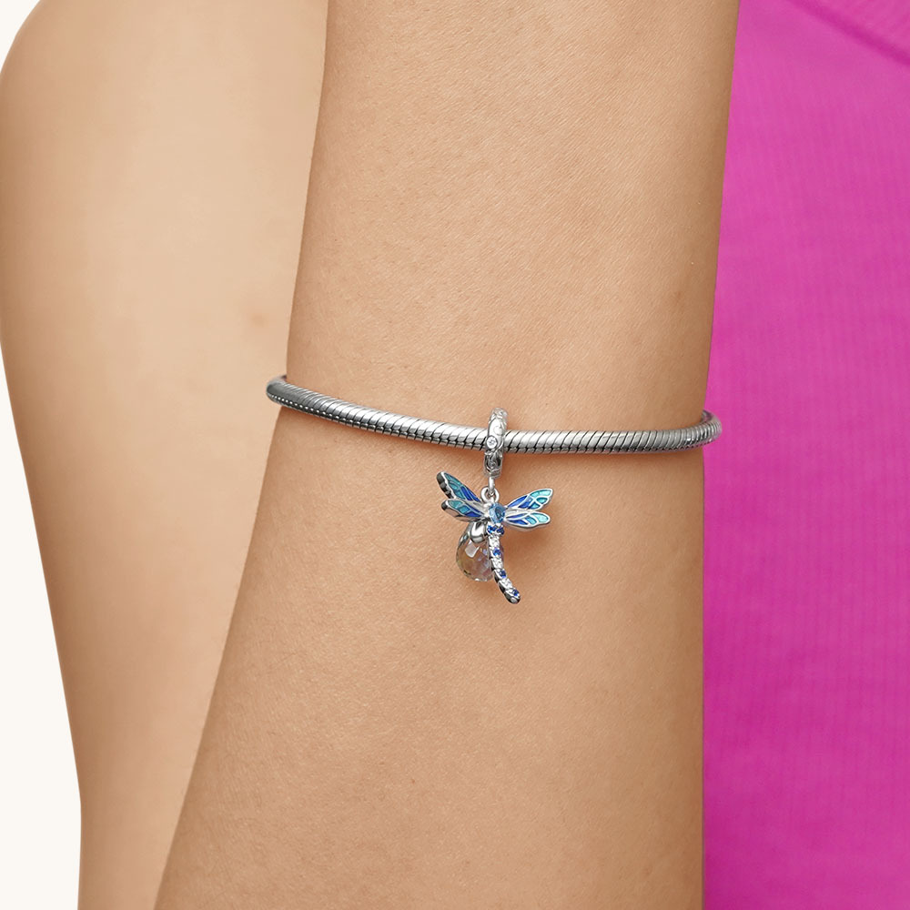 藍蜻蜓吊墜 image number 6