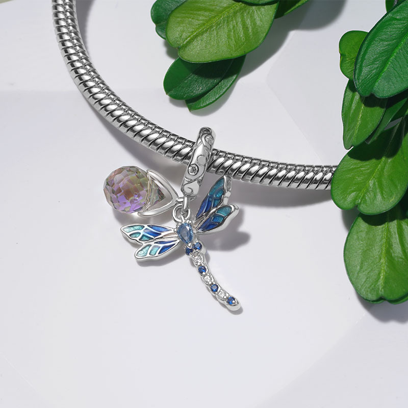 藍蜻蜓吊墜 image number 1