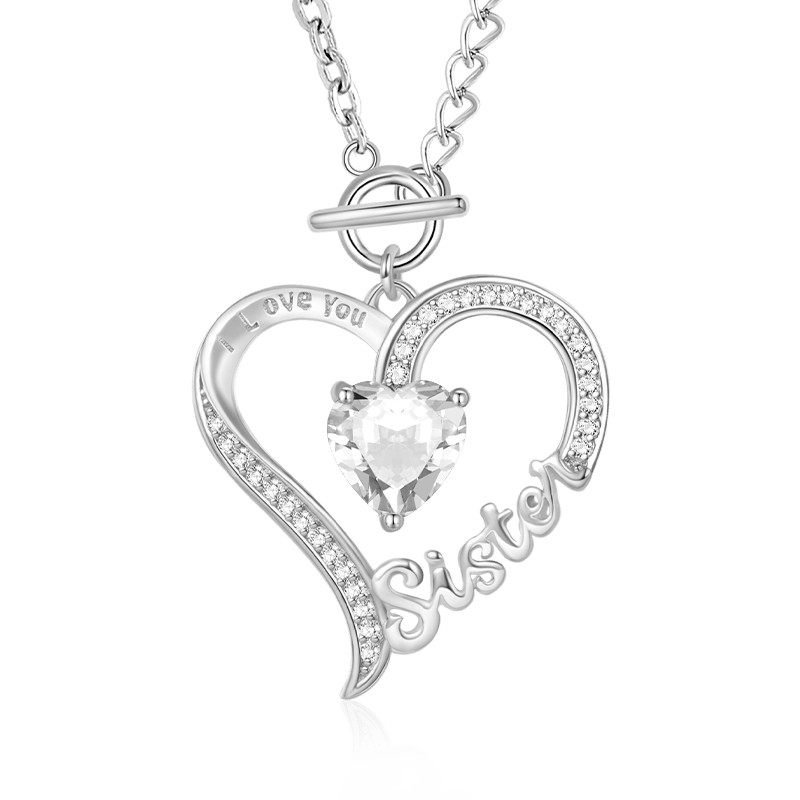 Sister Birthstone Necklace image number 0