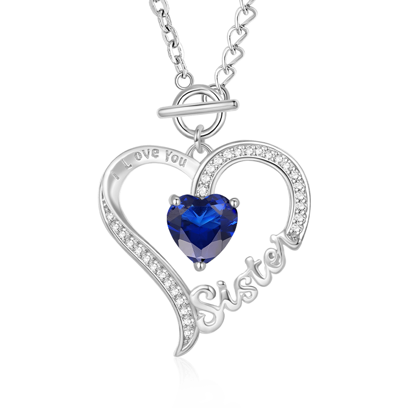 Sister Birthstone Necklace image number 0
