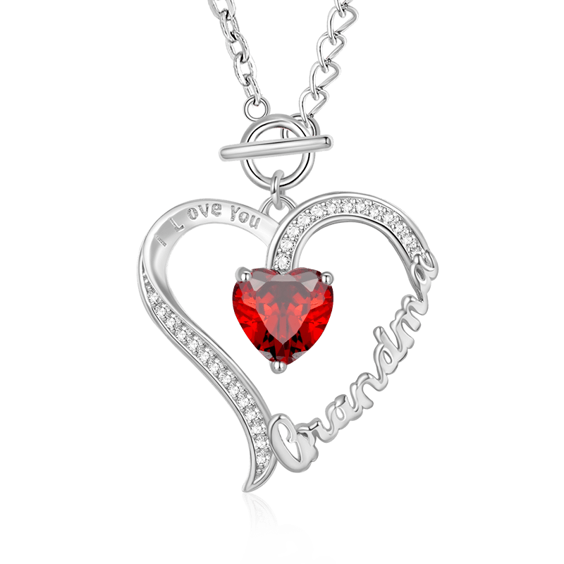 Grandma Birthstone Necklace image number 0