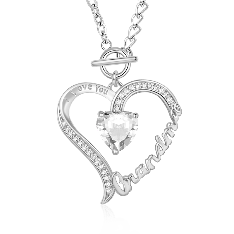 Grandma Birthstone Necklace image number 0