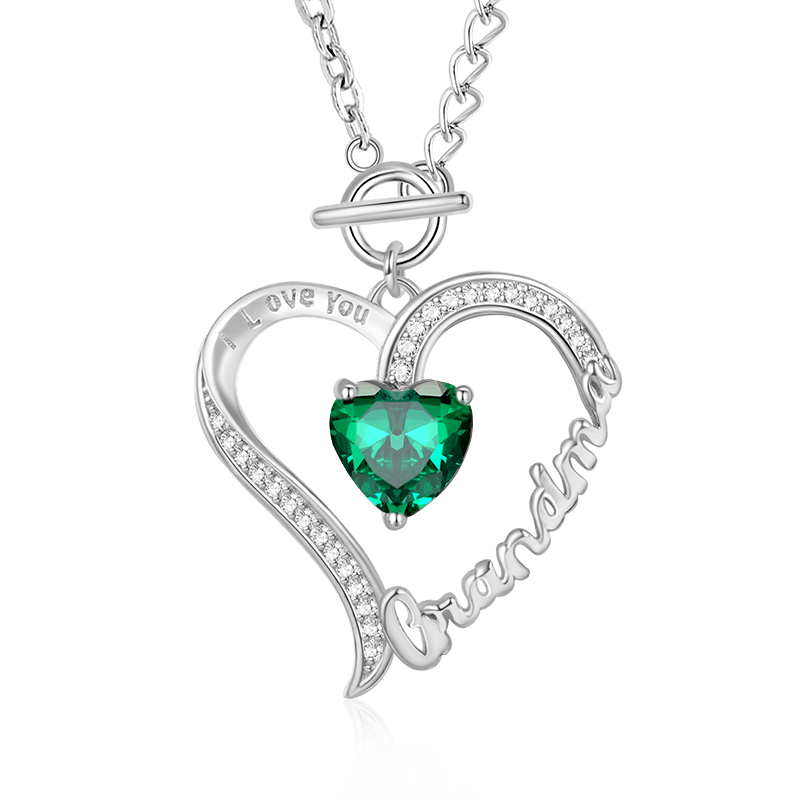 Grandma Birthstone Necklace image number 0