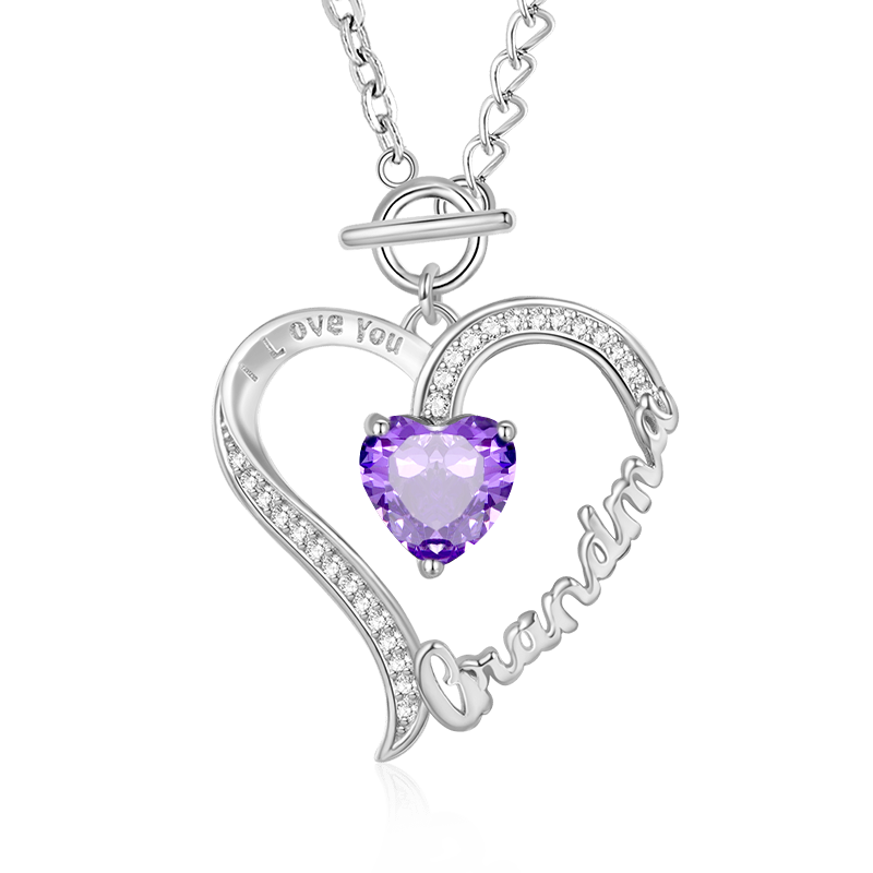 Grandma Birthstone Necklace image number 0