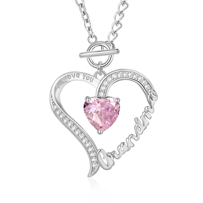 Grandma Birthstone Necklace image number 0