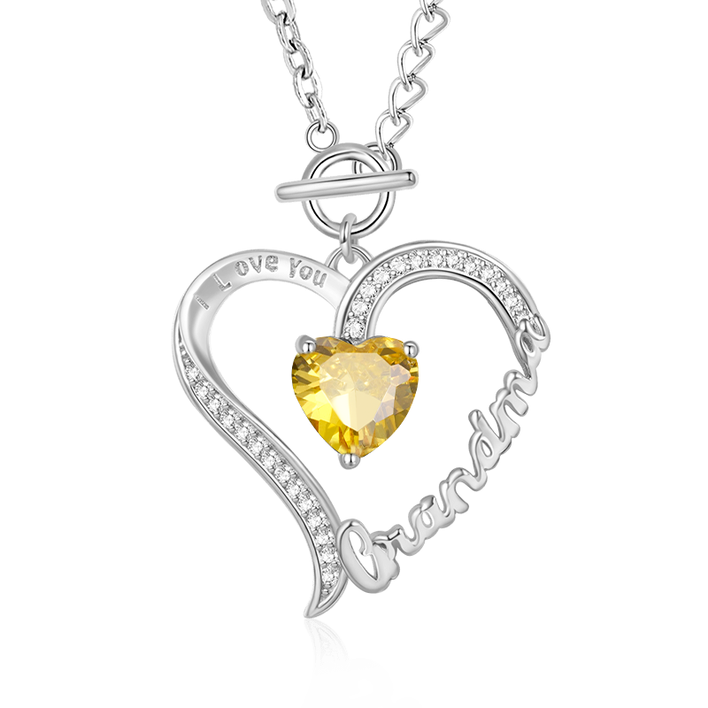 Grandma Birthstone Necklace image number 0