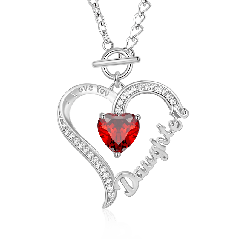 Daughter Birthstone Necklace image number 0