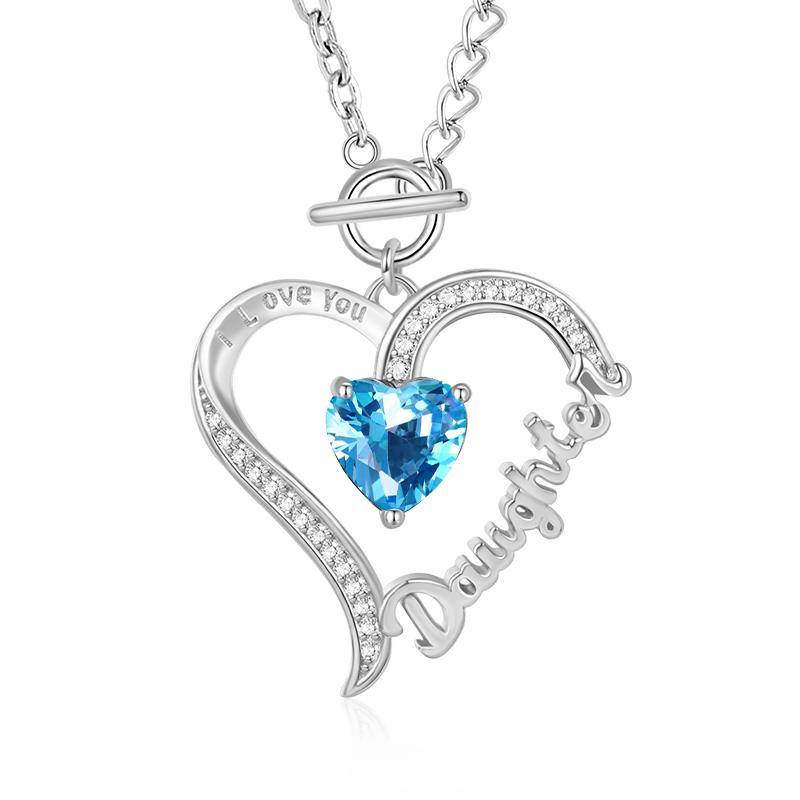 Daughter Birthstone Necklace image number 0