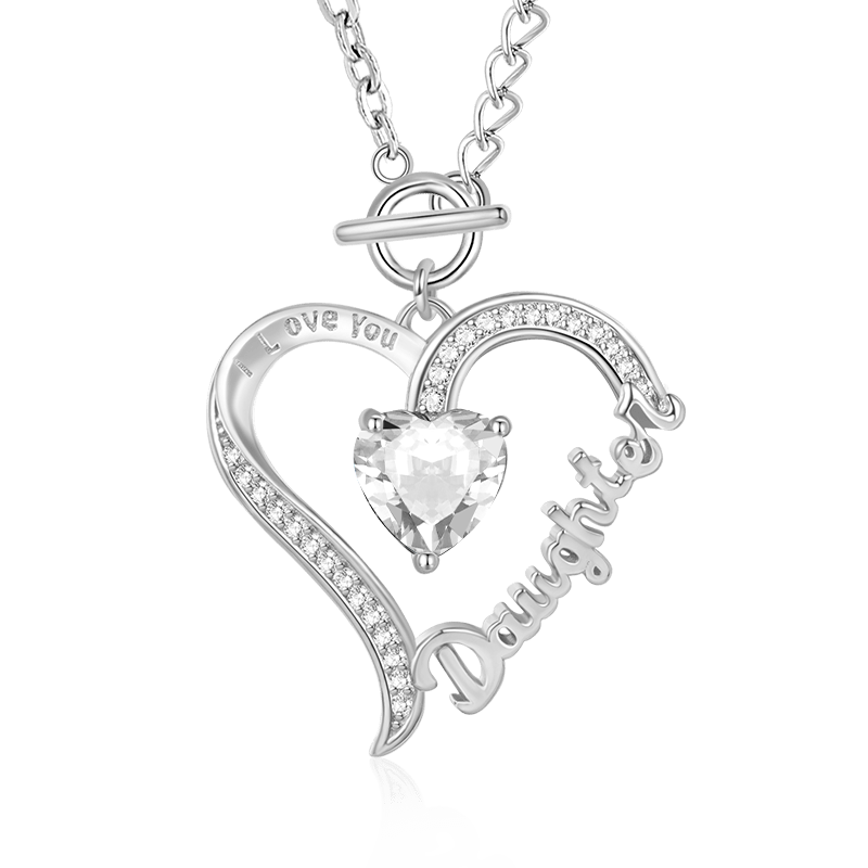 Daughter Birthstone Necklace image number 0