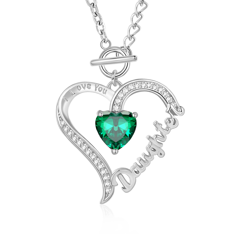 Daughter Birthstone Necklace image number 0