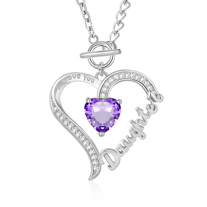 Daughter Birthstone Necklace image number 0