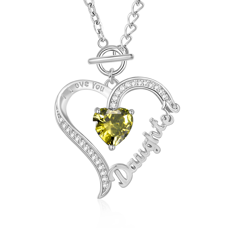 Daughter Birthstone Necklace image number 0