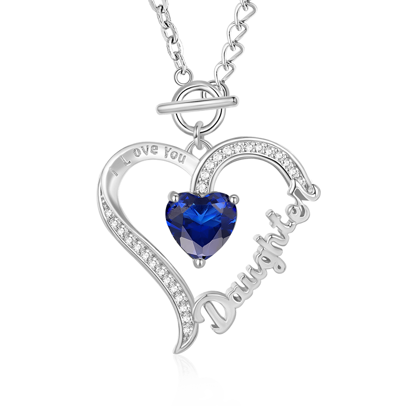 Daughter Birthstone Necklace image number 0