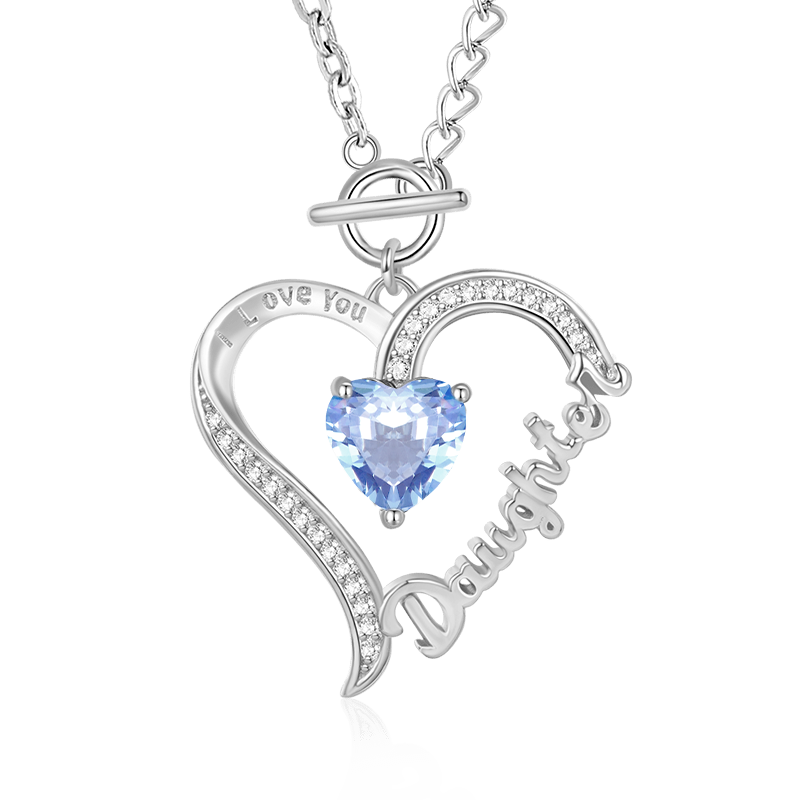 Daughter Birthstone Necklace image number 0