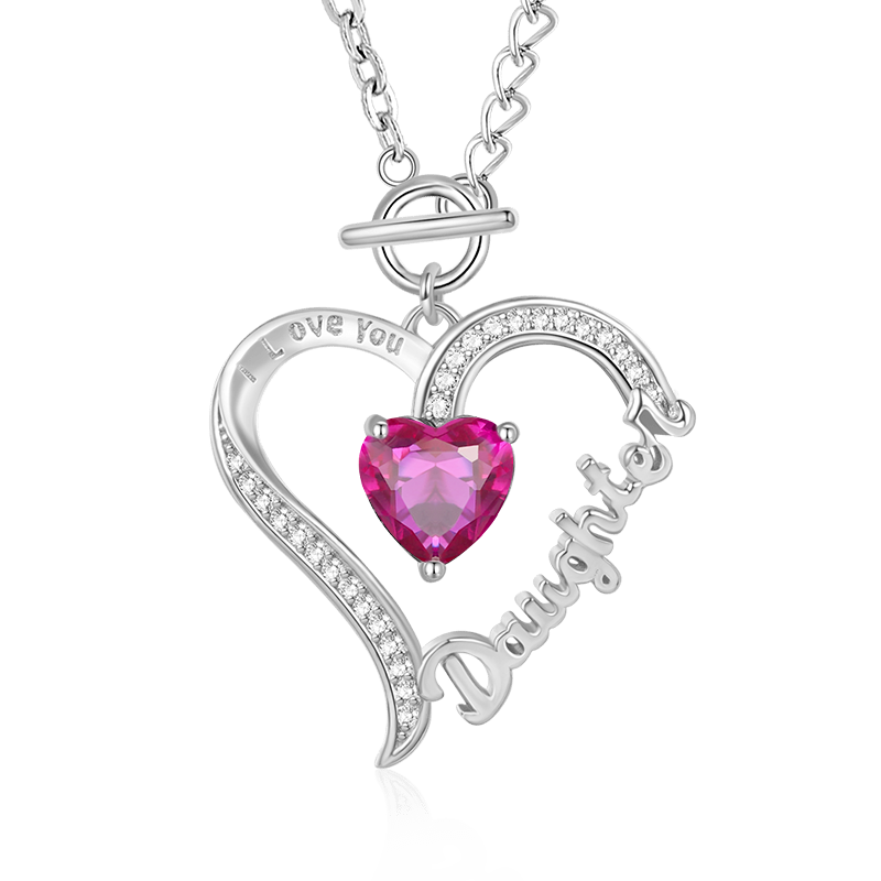 Daughter Birthstone Necklace image number 0