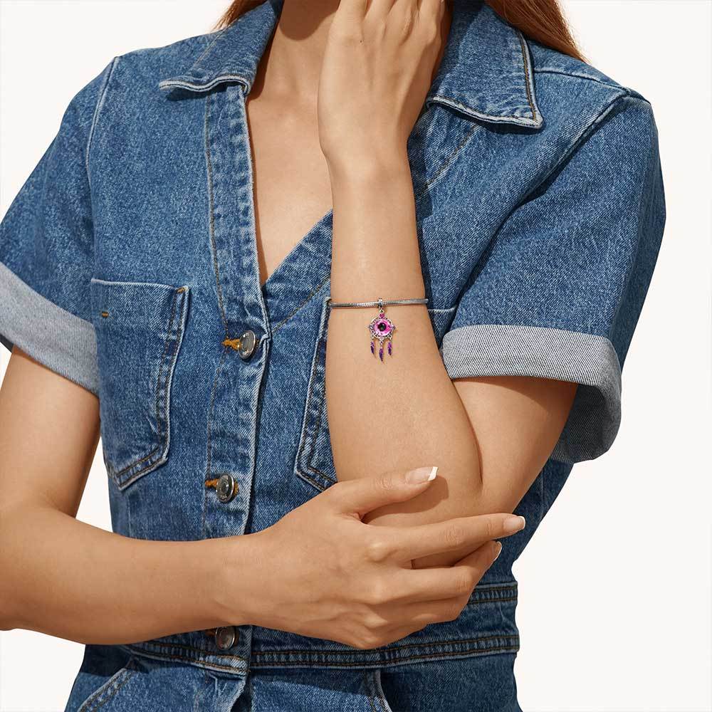 惡魔之眼捕夢網吊墜 image number 2