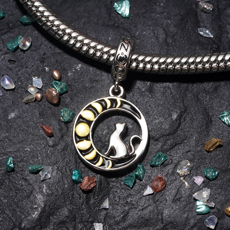 月相貓吊墜 image number 2