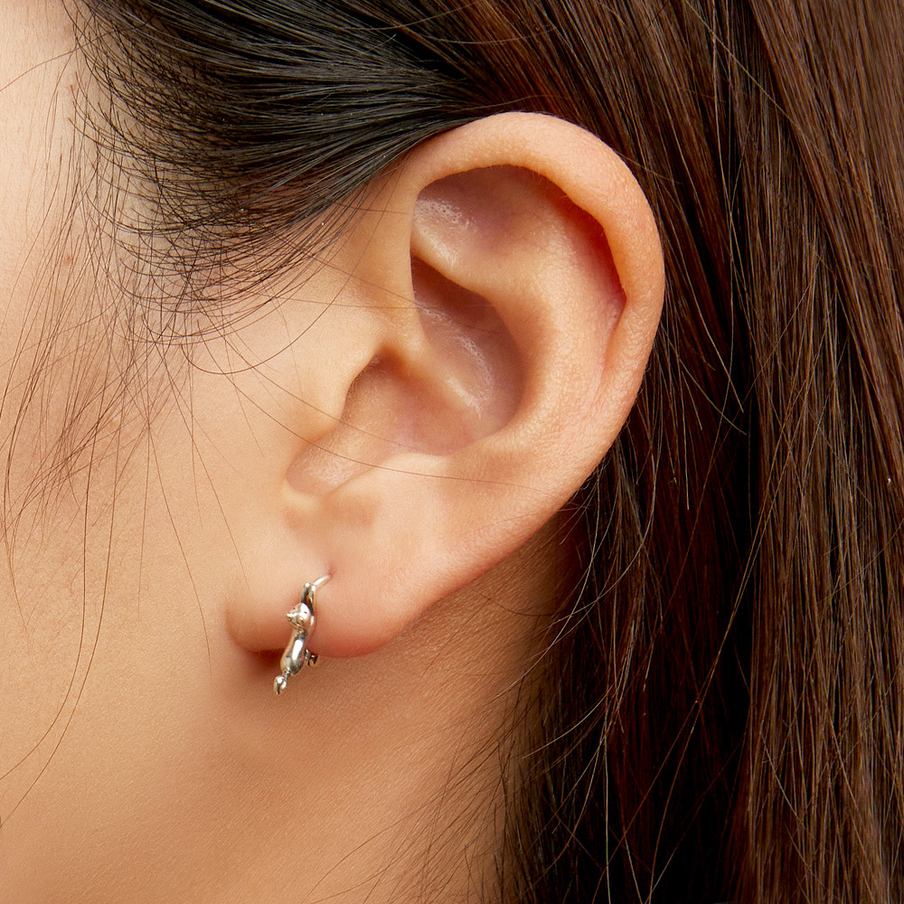 可愛的貓咪耳環 image number 4