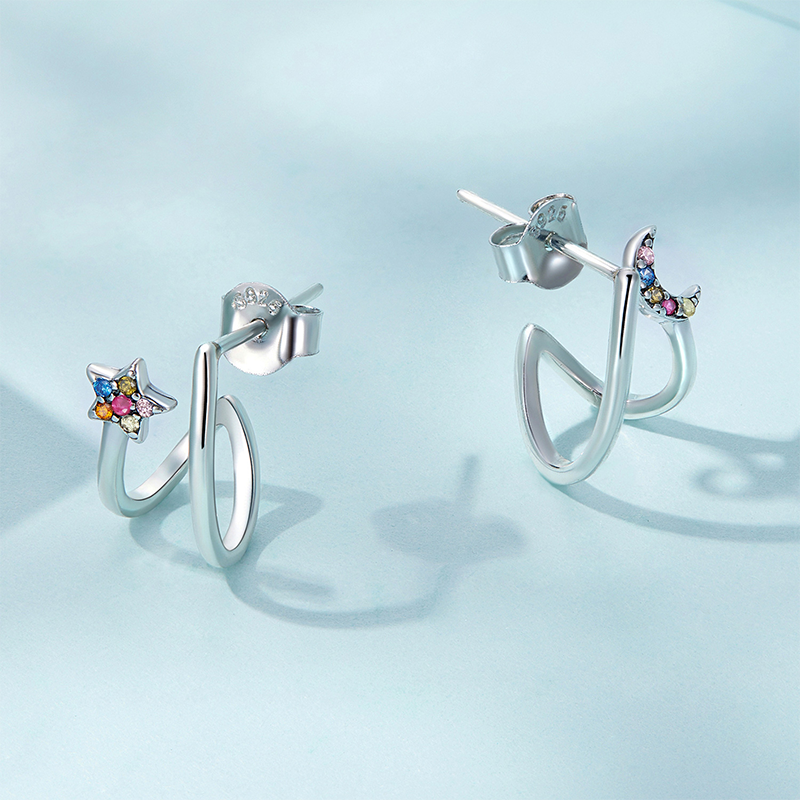 星月耳環 image number 2