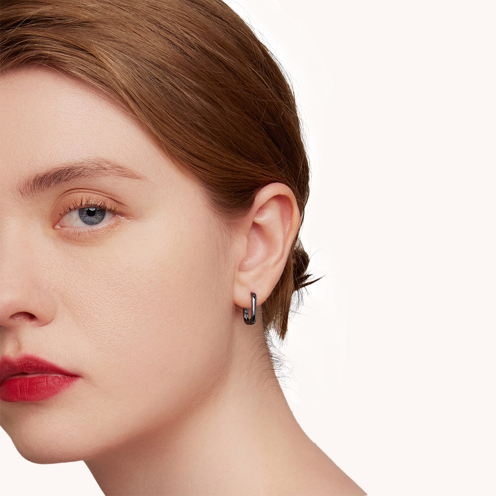 黑色耳環 image number 2